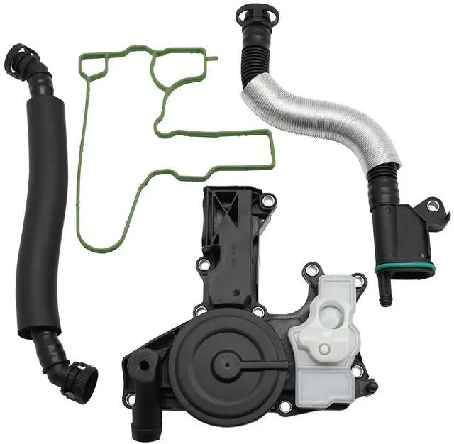 Main image of PCV Valve Engine Crankcase Vent Valve Oil Separator with Valve Breather Hose Kit for 2012-2018 Audi A4 A5 A6 Q5 Quattro Allroad 2.0T Only 06H103495AE 06H103495J 06H103495AK