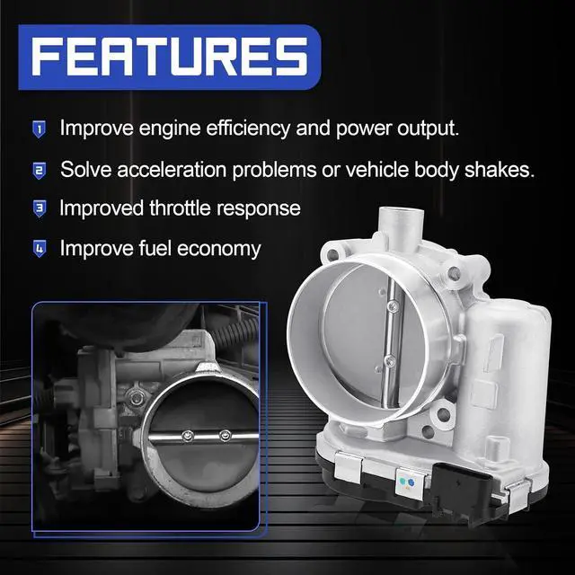 Alt view image 4 of 7 - S20203 Electronic Throttle Body For 13-19 Ram 1500/11-21 Jeep Grand Cherokee Wrangler/11-21 Dodge Grand Caravan Charger Challenger Durango/11-21 Chrysler 200 300 Pacifica Town & Country OE# 5184349AE