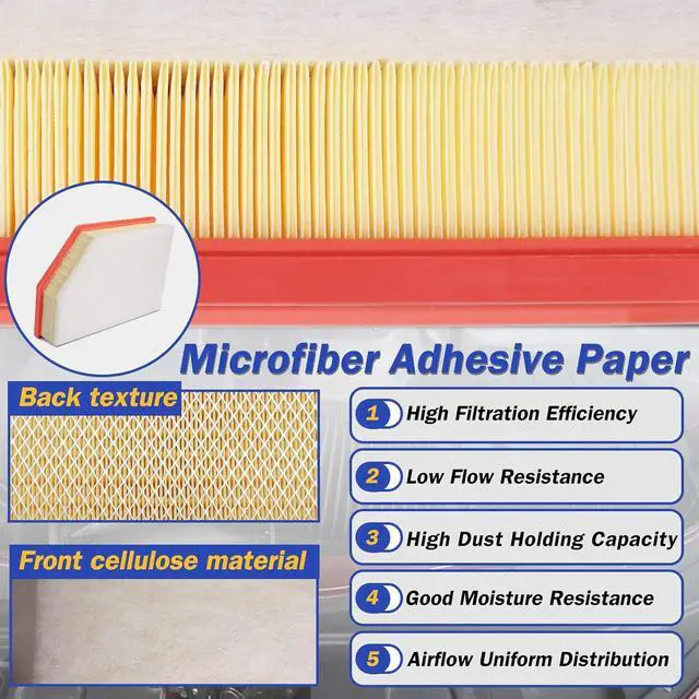 Alt view image 5 of 7 - A3248C 84554703 Engine Air Filter for 2020 2021 2022 2023 Chevy Silverado GMC Sierra 2500 HD 3500 HD 6.6L (Diesel Engine ONLY)