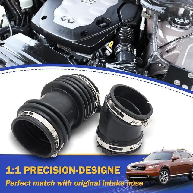 Alt view image 4 of 6 - 16576CG000 Air Cleaner Intake Hose Tube Intake Boot for 2003-2008 Infiniti FX35 3.5L Replace 16576-CG000