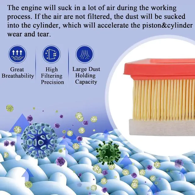 Alt view image 6 of 7 - A3248C 84554703 Engine Air Filter for 2020 2021 2022 2023 Chevy Silverado GMC Sierra 2500 HD 3500 HD 6.6L (Diesel Engine ONLY)