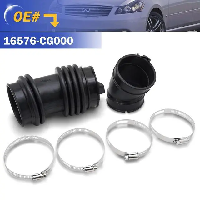 Alt view image 6 of 6 - 16576CG000 Air Cleaner Intake Hose Tube Intake Boot for 2003-2008 Infiniti FX35 3.5L Replace 16576-CG000
