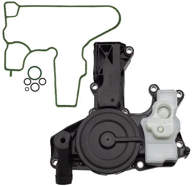 Main image of PCV Valve Engine Crankcase Vent Valve Oil Separator with Gasket & O-ring seal for 2012-2018 Audi A4 A5 A6 Q5 Quattro Allroad 2.0T Only 06H103495AE 06H103495J 06H103495AK