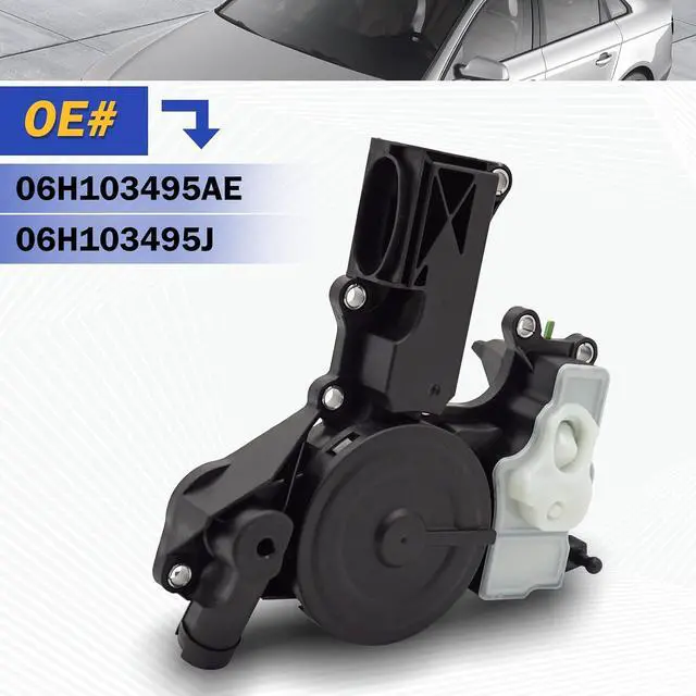 Alt view image 6 of 7 - PCV Valve Engine Crankcase Vent Valve Oil Separator with Gasket & O-ring seal for 2012-2018 Audi A4 A5 A6 Q5 Quattro Allroad 2.0T Only 06H103495AE 06H103495J 06H103495AK