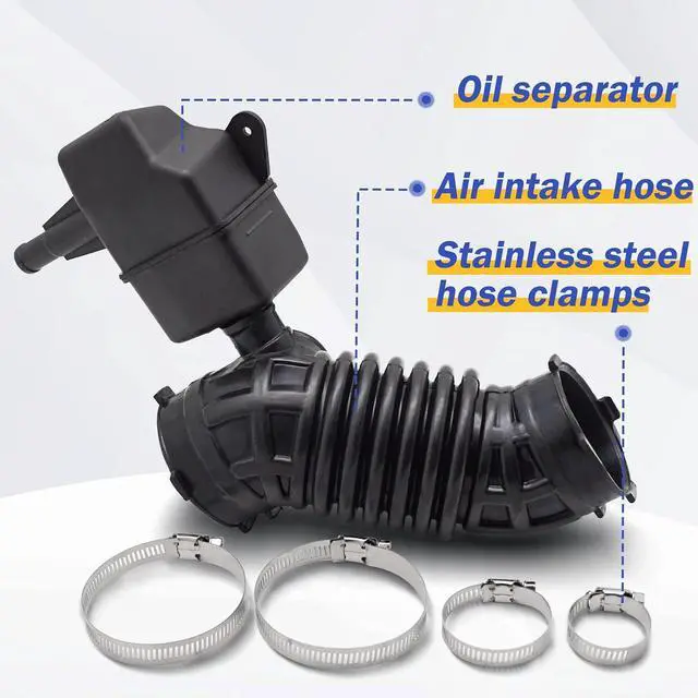 Alt view image 3 of 6 - 16576-ET00A Air Cleaner Intake Hose Tube Intake Boot for 2007-2012 Nissan Sentra 2.0L 696-003 16576-ET000