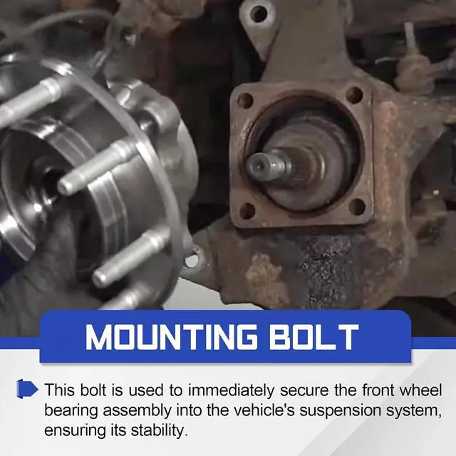 Alt view image 3 of 7 - 917-519 Front Wheel Hub Bearing Mounting Bolts Hardware Kit 4PCS for GMC Savana Sierra Yukon XL/Chevy Silverado 2500 3500 Express Suburban 2019-1999 Replaces# 15719028 917519