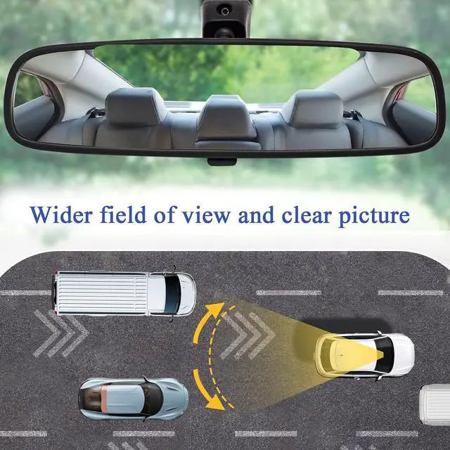 Alt view image 3 of 7 - OEM Factory Interior Rear View Mirror Assembly for 11-23 Hyundai Accent,Elantra,Sonata,Tucson,Veloster,Santa Fe/10-23 Kia Forte,Optima,Forte5,Sorento,Soul,Rio,K5,Sedona,Sportage 851013X100