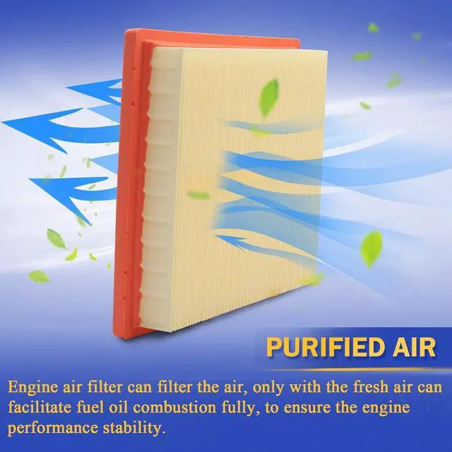 Alt view image 4 of 6 - CA10741 Engine Air Filter for 2011-2018 TOYOTA PRIUS PRIUS PLUG-IN PRIUS V RAV4 LEXUS CT200H NX300H CF10285 17801-37021