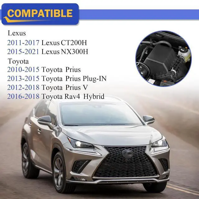 Alt view image 2 of 6 - CA10741 Engine Air Filter for 2011-2018 TOYOTA PRIUS PRIUS PLUG-IN PRIUS V RAV4 LEXUS CT200H NX300H CF10285 17801-37021