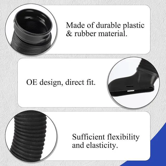 Alt view image 4 of 7 - 2720903582 & 2720903682 Air Intake Inlet Duct Hose Left & Right For Mercedes-Benz C300 C350 E350 W204 W212 Replaces#4008700 4008701 A2720903582 A2720901382