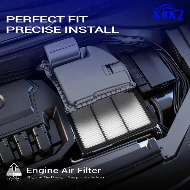 Alt view image 5 of 7 - CA12551 Engine Air Filter For 2019 2020 2021 2022 2023 Nissan Altima Replace# 16546-6CA0A, AF10040, XA11703, A31489, PA99503, WA10947
