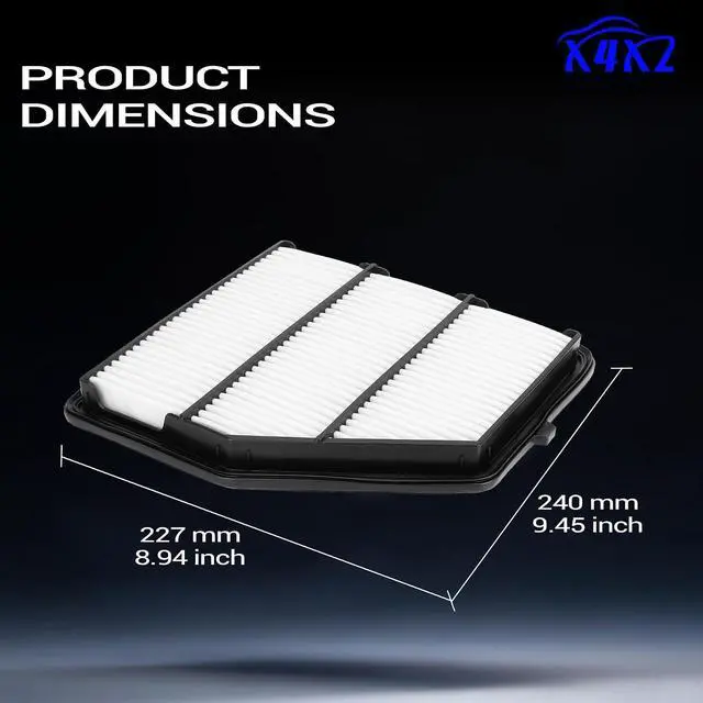 Alt view image 7 of 7 - CA12551 Engine Air Filter For 2019 2020 2021 2022 2023 Nissan Altima Replace# 16546-6CA0A, AF10040, XA11703, A31489, PA99503, WA10947