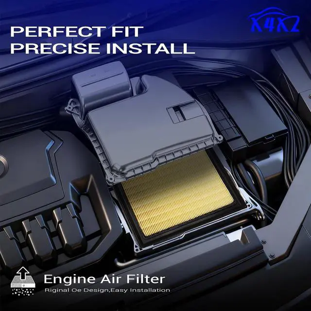 Alt view image 3 of 7 - Engine Air Filter for 2017-2024 Subaru Impreza Crosstrek Ascent Forester Outback WRX 16546AA16A