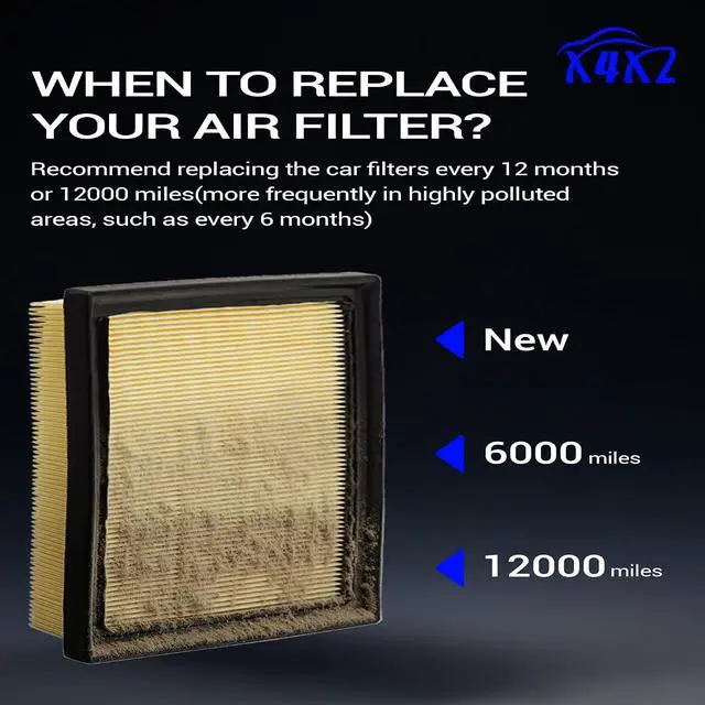 Alt view image 6 of 7 - Engine Air Filter for 2017-2024 Subaru Impreza Crosstrek Ascent Forester Outback WRX 16546AA16A