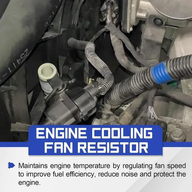 Alt view image 3 of 7 - 25881844 Engine Cooling Fan Resistor for 2009-2014 Cadillac CTS SRX STS Radiator Fan Motor Resistor
