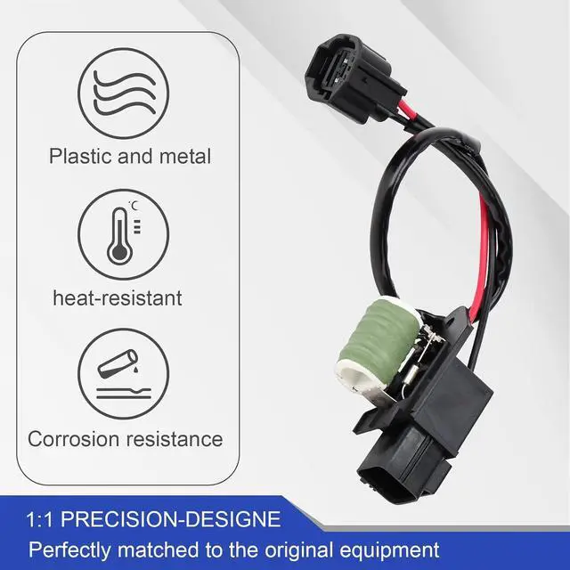 Alt view image 6 of 7 - 25881844 Engine Cooling Fan Resistor for 2009-2014 Cadillac CTS SRX STS Radiator Fan Motor Resistor