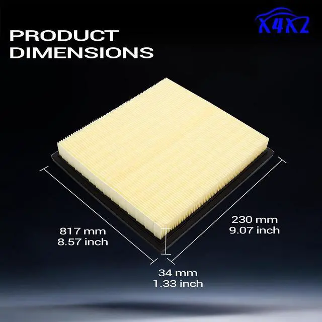 Alt view image 7 of 7 - Engine Air Filter for 2017-2024 Subaru Impreza Crosstrek Ascent Forester Outback WRX 16546AA16A