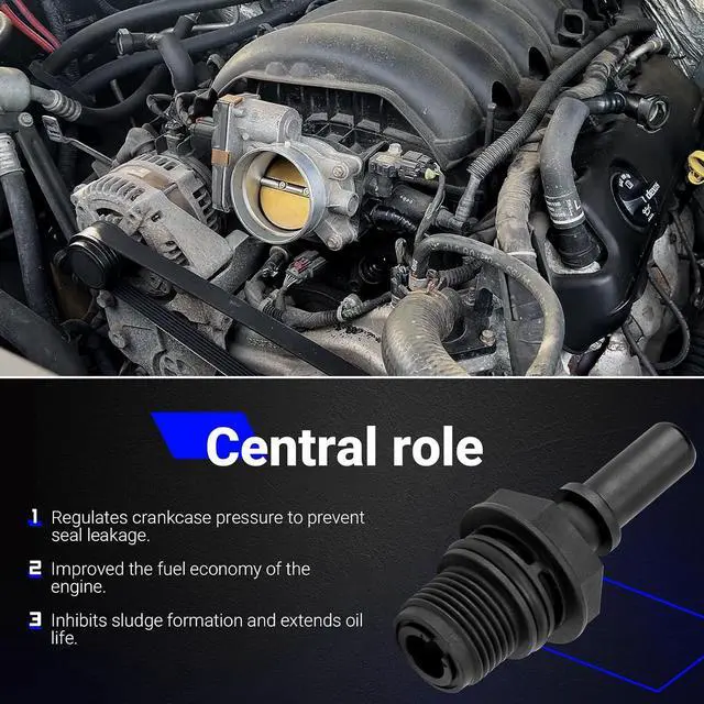 Alt view image 4 of 7 - 12691880 PCV Valve For 2014-2024 Cadillac Escalade Chevrolet Suburban Tahoe GMC Yukon Replace# 12691880, 12631624