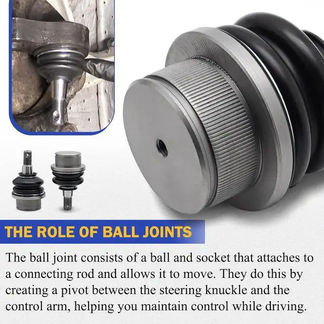 Alt view image 7 of 7 - Zinc-Nickel Alloy Front Upper & Lower Ball Joints for 1999-2008 Chevrolet Silverado 1500 GMC Tahoe Sierra Suburban Yukon Avalanche XL Cadillac Classic Escalade Express 2500 ESV EXT Savana K6540 K6541