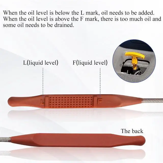 Alt view image 3 of 6 - Engine Oil Level Dipstick for Hyundai Elantra 14-18/Sonata 16-18/Tucson 14-18/ Kia Forte Forte5 14-18/Forte Koup 14-16/Optima 17-18/Soul 12-18 26611-2E021