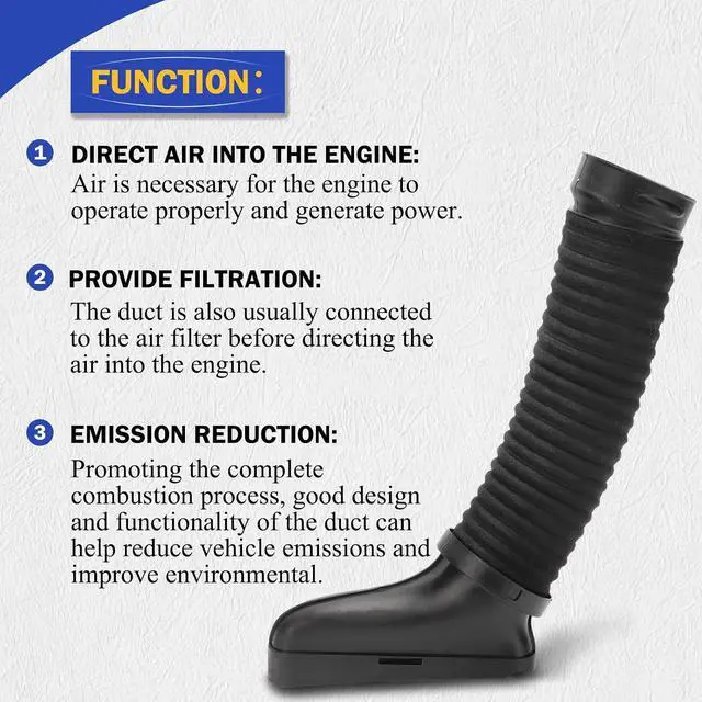 Alt view image 2 of 6 - 2720902882 2720902982 Air Intake Inlet Duct Hose Left & Right For 2010-2012 Mercedes-Benz GLK350 Base 4Matic 3.5L Replaces# A2720902882, A2720902982