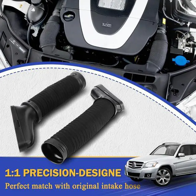 Alt view image 4 of 6 - 2720902882 2720902982 Air Intake Inlet Duct Hose Left & Right For 2010-2012 Mercedes-Benz GLK350 Base 4Matic 3.5L Replaces# A2720902882, A2720902982