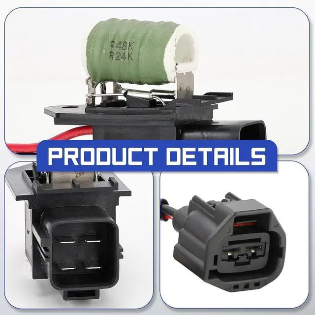 Alt view image 7 of 7 - 25881844 Engine Cooling Fan Resistor for 2009-2014 Cadillac CTS SRX STS Radiator Fan Motor Resistor
