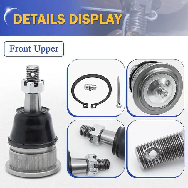 Alt view image 7 of 7 - K6540 Zinc-Nickel Alloy Front Upper Suspension Ball Joint for Chevrolet Silverado 1500 GMC Tahoe Sierra Suburban Yukon Avalanche XL Cadillac Classic Escalade Express 2500 ESV EXT Savana
