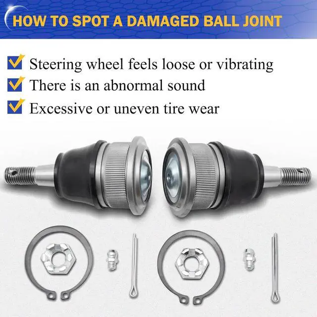 Alt view image 6 of 7 - K6540 Zinc-Nickel Alloy Front Upper Suspension Ball Joint for Chevrolet Silverado 1500 GMC Tahoe Sierra Suburban Yukon Avalanche XL Cadillac Classic Escalade Express 2500 ESV EXT Savana