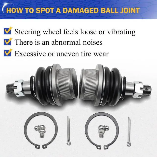 Alt view image 5 of 7 - Ball Joints - OEM# K6541 Zinc-Nickel Alloy Front Lower Suspension compatible with Chevrolet Silverado 1500 GMC Tahoe Sierra Suburban Yukon Avalanche XL Cadillac Classic