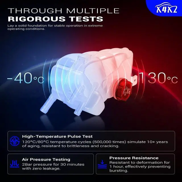 Alt view image 5 of 7 - 603-316 Coolant Overflow Reservoir Tank with Cap For 2013-2020 Ford Fusion/2013-2020 Lincoln MKZ Replaces#DG9Z-8A080-A, HG9Z-8A080-B, DG9Z-8100-A
