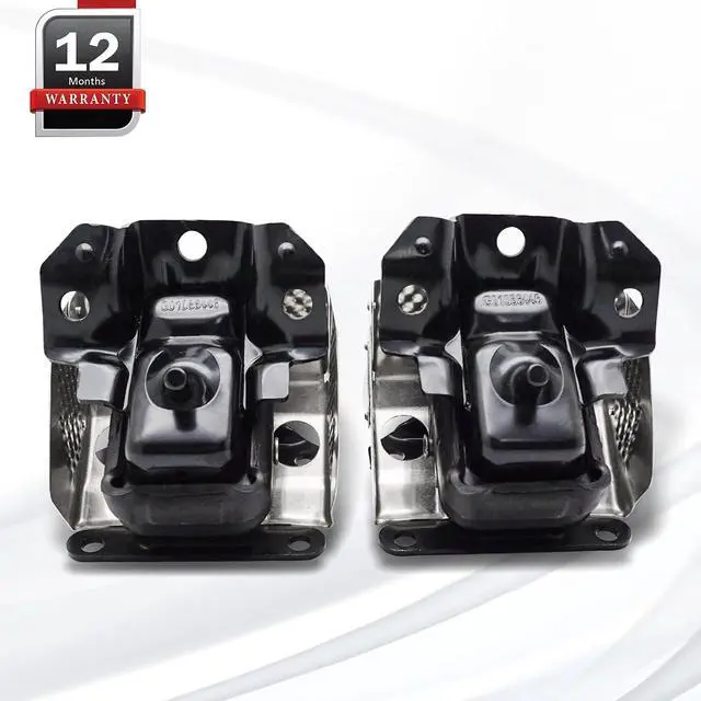 Alt view image 6 of 6 - A5365HY Engine Motor Mount with Heat Shield for 2007-2014 Chevy Tahoe Silverado Suburban Avalanche GMC Sierra Yukon Cadillac Escalade A5365HY 15854941, Black