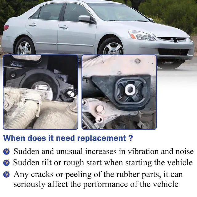 Alt view image 4 of 6 - Engine Mount Engine Motor & Transmission Mount for 2003-2007 Honda Accord 2.4L Automatic A4509 A4510 A4516 A4517 A4542 A4526HY Set of 6