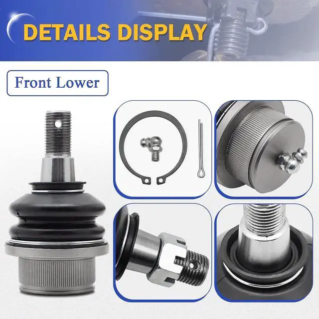 Alt view image 7 of 7 - Ball Joints - OEM# K6541 Zinc-Nickel Alloy Front Lower Suspension compatible with Chevrolet Silverado 1500 GMC Tahoe Sierra Suburban Yukon Avalanche XL Cadillac Classic