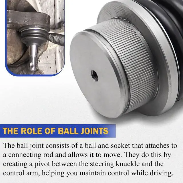 Alt view image 6 of 7 - Ball Joints - OEM# K6541 Zinc-Nickel Alloy Front Lower Suspension compatible with Chevrolet Silverado 1500 GMC Tahoe Sierra Suburban Yukon Avalanche XL Cadillac Classic