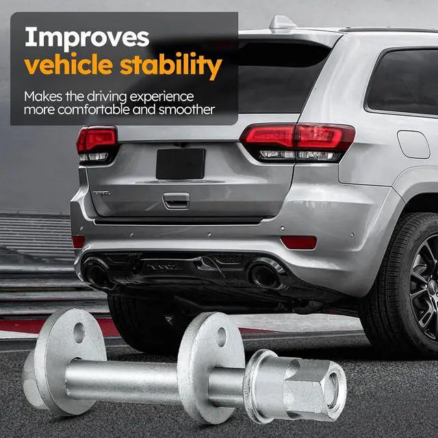 Alt view image 5 of 7 - 6508486AA Rear Camber Bolts, Rear Toe Link Alignment Bolts Kit for JEEP 11-19 Grand Cherokee,07-18 Compass,07-18 Patriot/07-12 Chrysler 200 Sebring/Dodge 07-12 Avenger,11-18 Durango,07-11 Caliber 2PCS