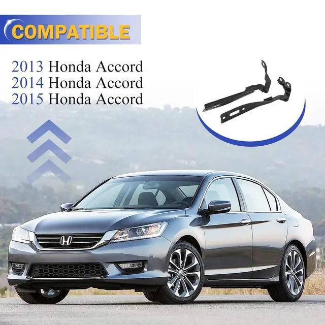 Alt view image 2 of 7 - Hood Hinge for 2013-2015 Honda Accord Front Left/Right Driver & Passenger Side HO1236133 HO1236134