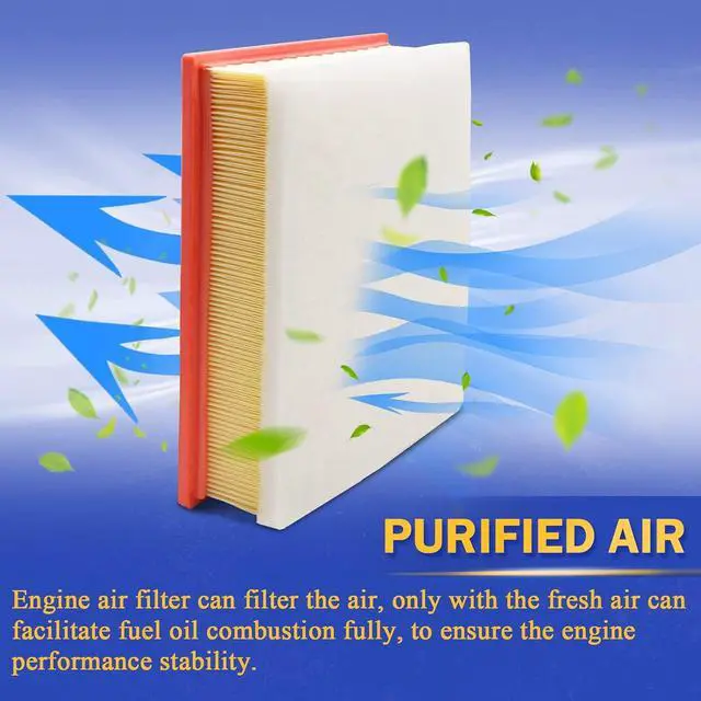 Alt view image 5 of 7 - A3231C Engine Air FIlter for 2017-2019 Chevy Silverado 2500HD 3500HD GMC Sierra 2500HD 3500HD Duramax 6.6L V8 84262965 A3257C (Diesel Engine Only)