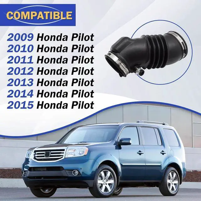 Alt view image 2 of 7 - Air Cleaner Intake Hose Tube for 2009 2010 2011 2012 2013 2014 2015 Honda Pilot 17228-RN0-A00