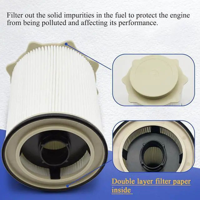 Alt view image 5 of 6 - Upgrade Long-life Paper Fuel Filter Water Separetor Kit for 2019 2020 2021 2022 2023 2024 Dodge Ram 2500 3500 4500 5500 6.7L Cummins Diesel Turbo Engines (OEM#68157291AA 68436631AA)