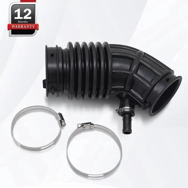 Alt view image 6 of 6 - Air Cleaner Intake Hose Tube with Clamps for 2007-2013 Nissan Altima 2.5L 4 Cylinder Engine 16576-JA000