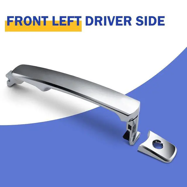 Alt view image 5 of 6 - Chrome Exterior Outside Door Handle Front Left Driver Side Door Handle for 2003-2007 Nissan Murano, 2010-2015 Rogue 2003-2008 Infiniti FX35 FX45 80640-CA012, 80640CA012