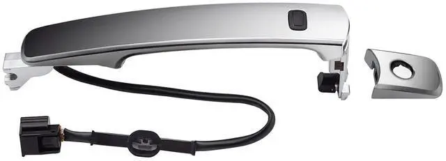 Main image of Chrome Exterior Outside Door Handle Front Left Driver Side Door Handle with Smart Entry Keyless for 2010 2011 2012 2013 Nissan Rogue 80640-CZ31B, 80645-CA000