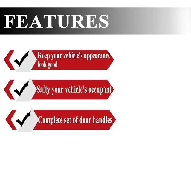Alt view image 4 of 7 - Chrome Exterior Outside Door Handles for 2007-2014 Chevy Silverado 1500/2500/3500 Tahoe Suburban Avalanche/GMC Sierra 1500/2500 /3500 Yukon Yukon XL/Cadillac Escalade Escalade ESV Escalade EXT