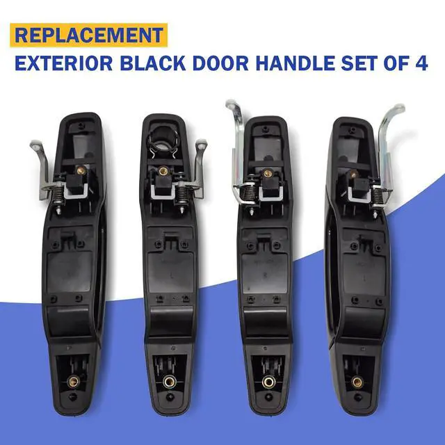 Alt view image 6 of 7 - Upgrade Exterior Door Handle Black for 2007-2014 Chevy Silverado Tahoe Avalanche/Cadillac Escalade/GMC Sierra Yukon Replaces 20828237, 20954796