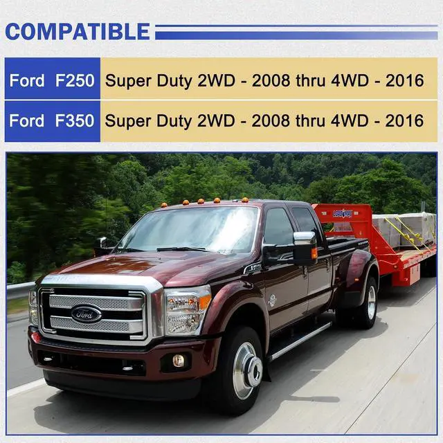 Alt view image 2 of 7 - Black Super Duty Body Mount Bushing Kit for 2008-2016 Ford F250 F350 2WD 4WD Polyurethane Body Cab Mounts & Steel Sleeves & Hardware KF04060BK
