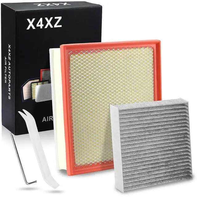 Main image of CA11895 CF10285 Engine & Cabin Air Filter Set for 2014-2021 Toyota Sequoia 5.7L, 2014-2021 Toyota Tundra 4.6L 5.7L(Flexible Panel Air Filter Only) Replace# 17801-0P100 87139-50100