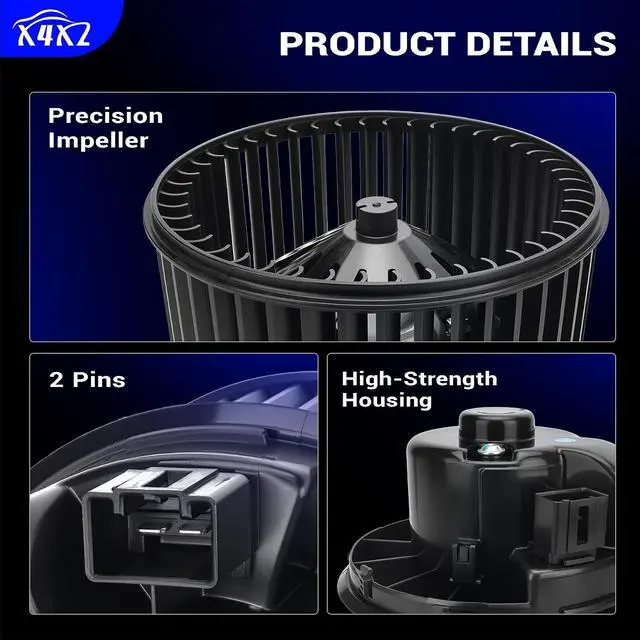 Alt view image 6 of 7 - 700272 AC Heater Blower Motor Compatible with 2012-2022 Ford Transit Connect C-Max Focus Escape 2015-2019 Lincoln MKC Replacement for GV6Z19805AA GV6Z19805B H1FZ19805A H1FZ19805B