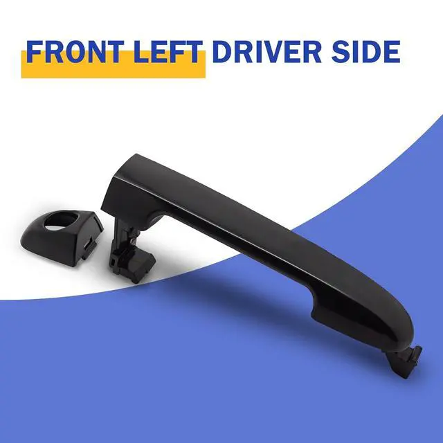 Alt view image 3 of 6 - Front Left Exterior Door Handle Driver Side for Hyundai Elantra 2006-2012 (OEM#826512H000 826522H010)