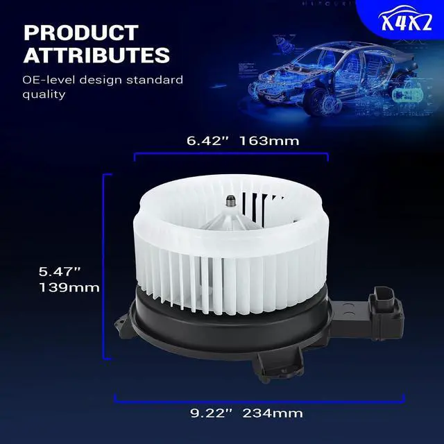 Alt view image 3 of 7 - 700260 HVAC Heater Blower Motor Assembly for 2013-2017 Honda Accord,2013-2015 Honda Civic,2012-2016 CR-V/2014-2017 Acura ILX,2015-2017 Acura RDX Replaces# 79310T0AA01, HO3126115, PM4038
